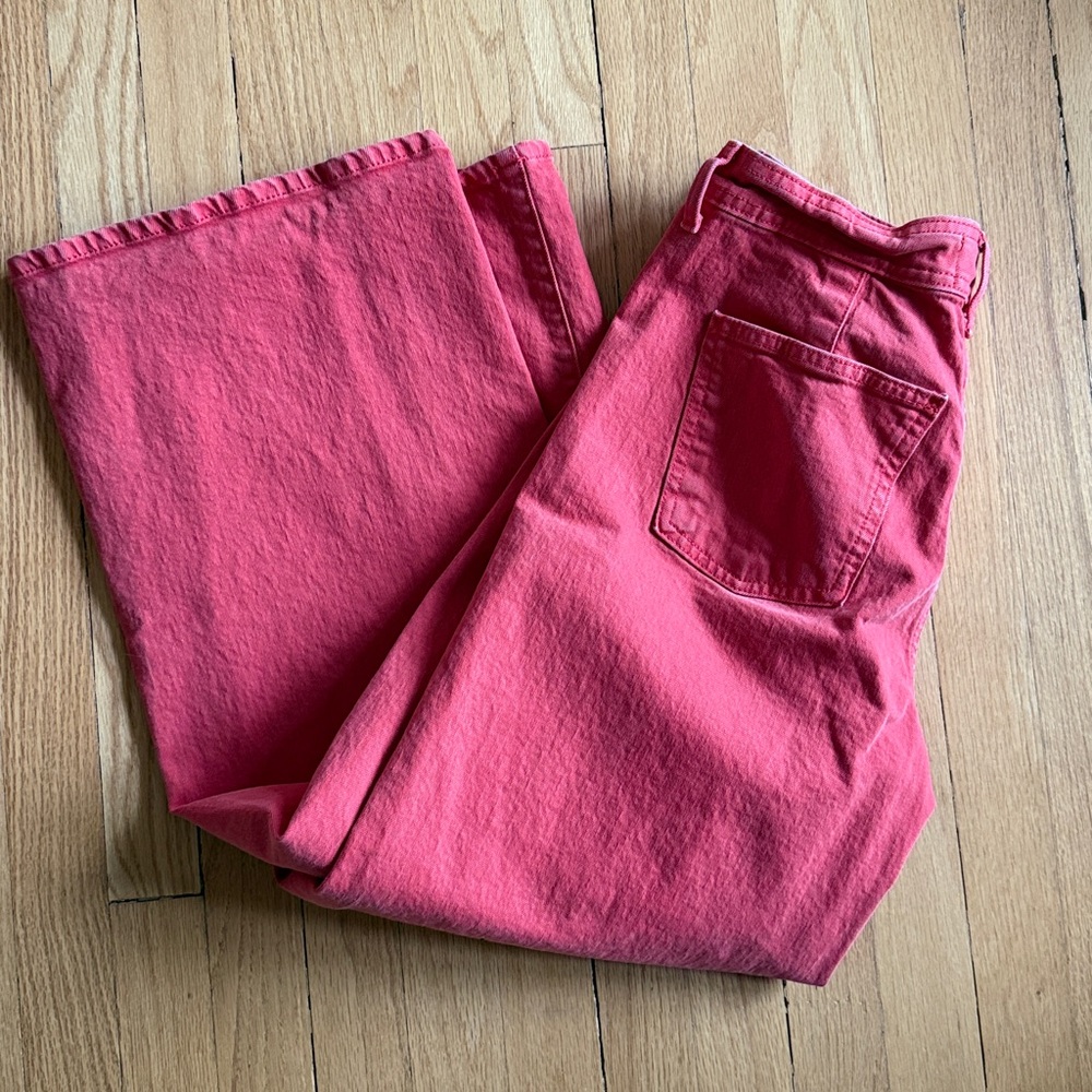 Women's Red Jeans - Picture 2 of 2
